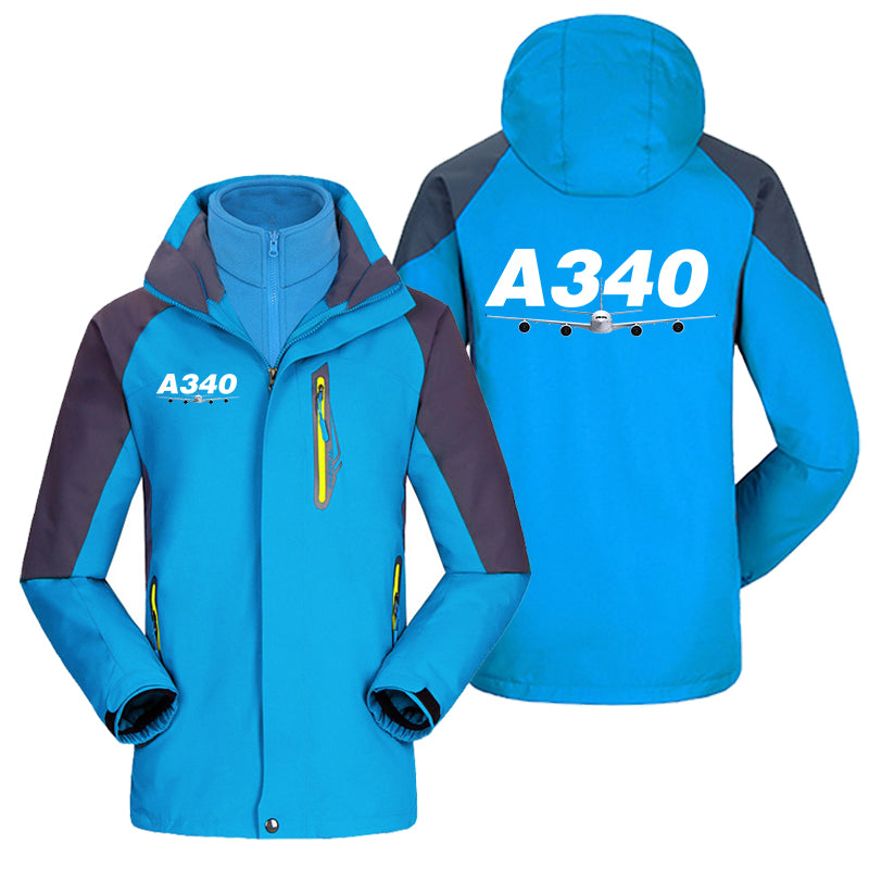 Super Airbus A340 Designed Thick Skiing Jackets