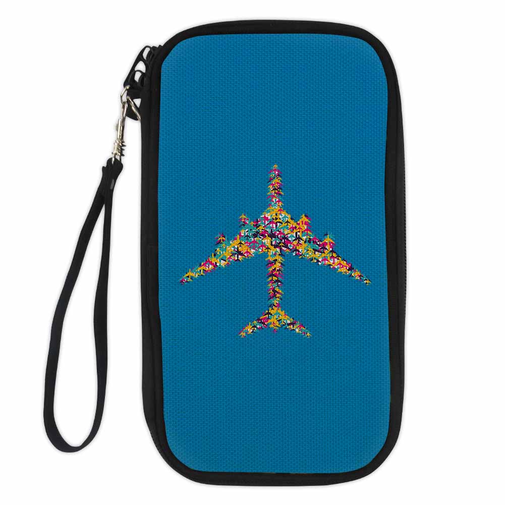 Colourful Airplane Designed Travel Cases & Wallets