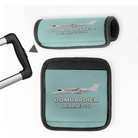 Thumbnail for The Bombardier Learjet 75 Designed Neoprene Luggage Handle Covers