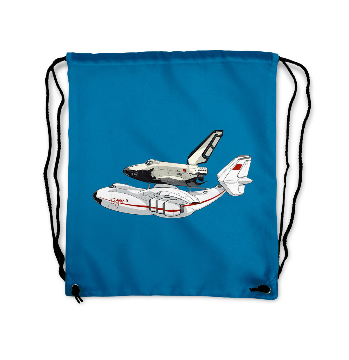 Buran & An-225 Designed Drawstring Bags