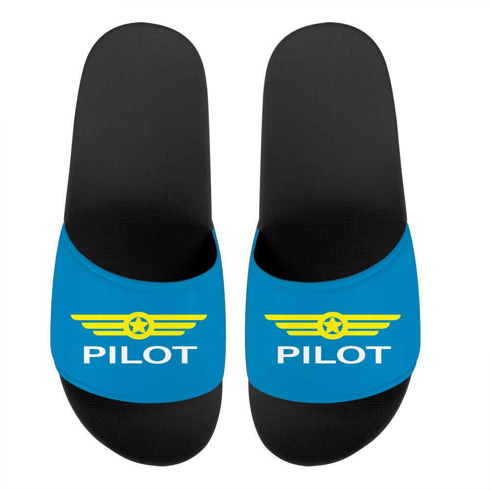 Pilot & Badge Designed Sport Slippers