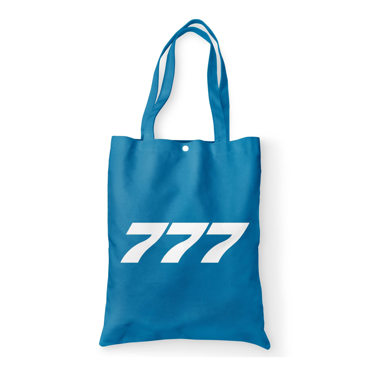 777 Flat Text Designed Tote Bags