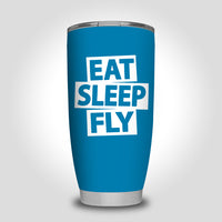 Thumbnail for Eat Sleep Fly Designed Tumbler Travel Mugs