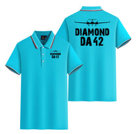 Thumbnail for Diamond DA42 & Plane Designed Stylish Polo T-Shirts (Double-Side)