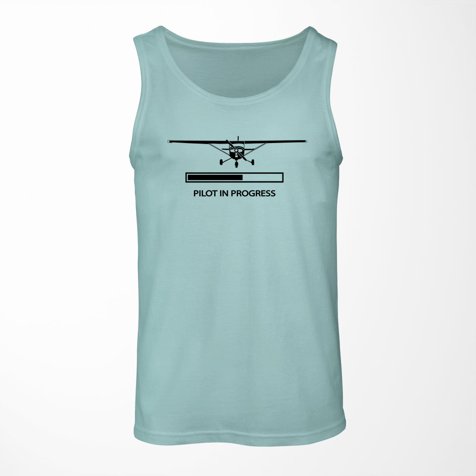 Pilot In Progress (Cessna) Designed Tank Tops
