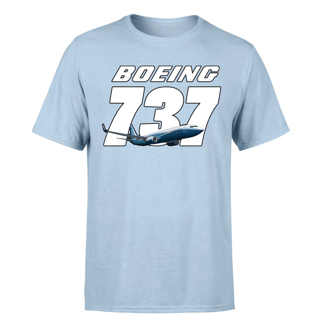 Super Boeing 737+Text Designed T-Shirts
