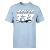 Thumbnail for Super Boeing 737+Text Designed T-Shirts