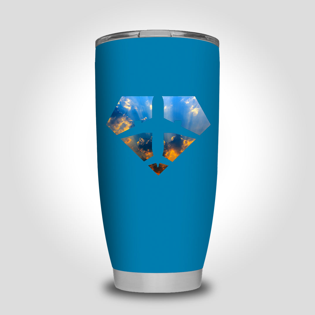 Supermen of The Skies (Sunrise) Designed Tumbler Travel Mugs