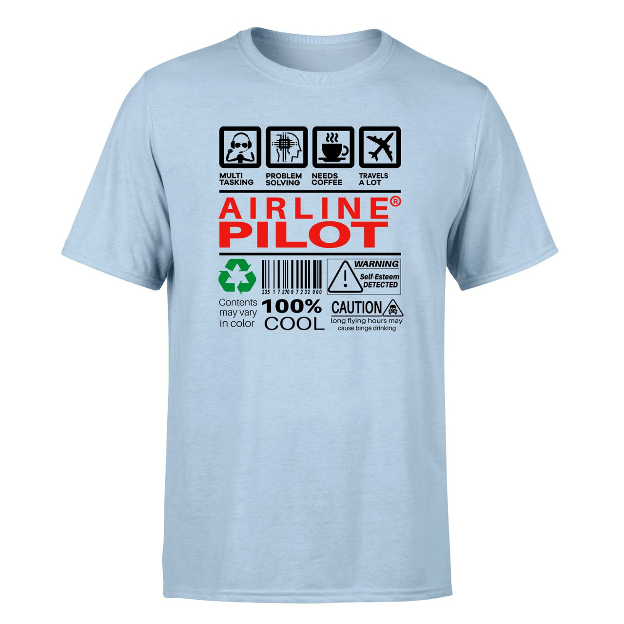 Airline Pilot Label Designed T-Shirts