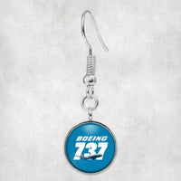 Thumbnail for Super Boeing 737+Text Designed Earrings