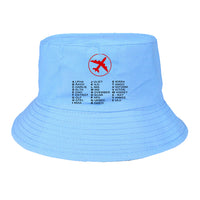 Thumbnail for Aviation Alphabet 2 Designed Summer & Stylish Hats