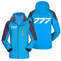 Thumbnail for 777 Flat Text Designed Thick Skiing Jackets