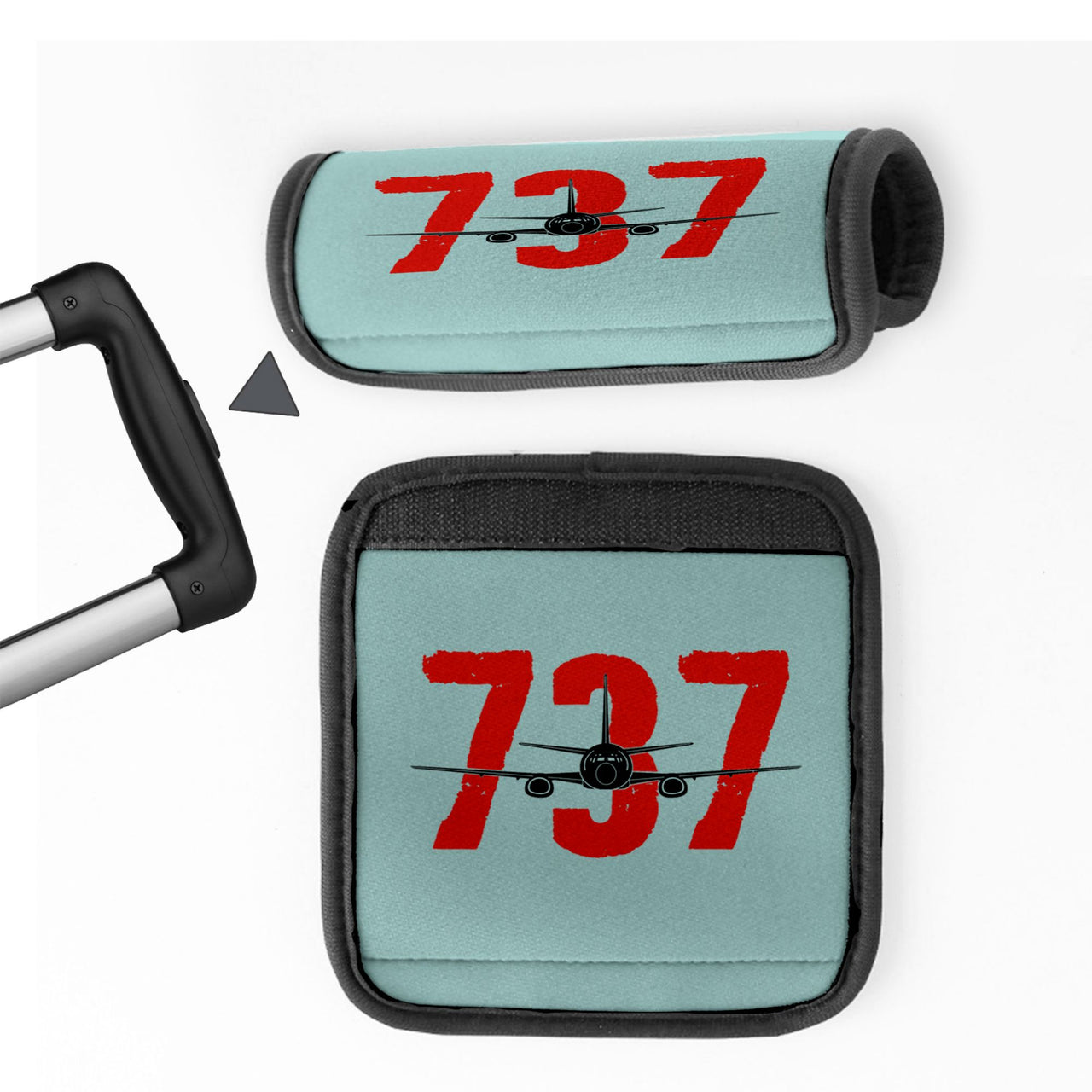 Boeing 737 Designed Designed Neoprene Luggage Handle Covers