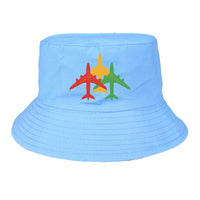 Thumbnail for Colourful 3 Airplanes Designed Summer & Stylish Hats