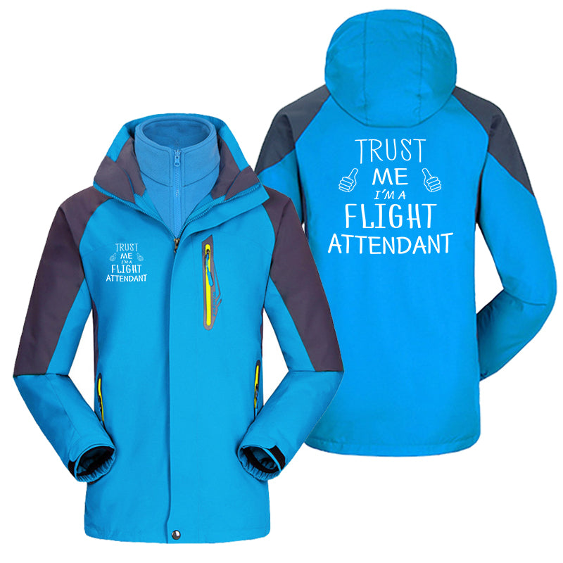 Trust Me I'm a Flight Attendant Designed Thick Skiing Jackets