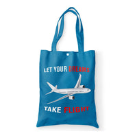 Thumbnail for Let Your Dreams Take Flight Designed Tote Bags