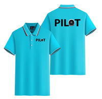 Thumbnail for Pilot & Jet Engine Designed Stylish Polo T-Shirts (Double-Side)