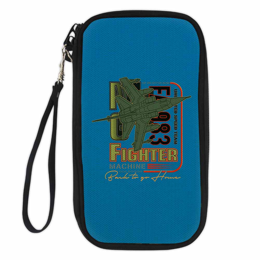 Fighter Machine Designed Travel Cases & Wallets