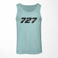 Thumbnail for 727 Flat Text Designed Tank Tops
