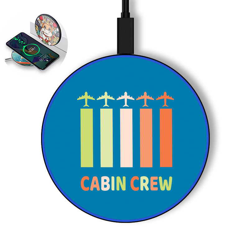 Colourful Cabin Crew Designed Wireless Chargers
