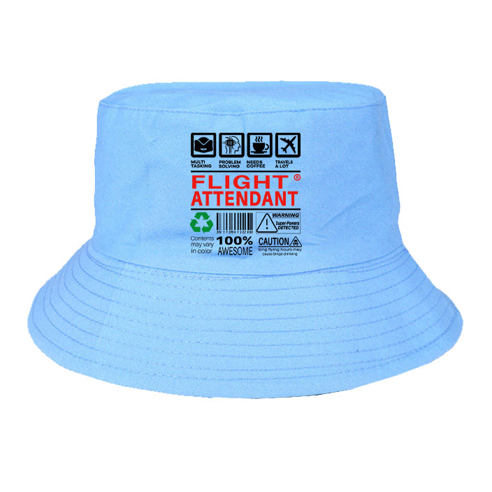 Flight Attendant Label Designed Summer & Stylish Hats