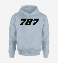 Thumbnail for 787 Flat Text Designed Hoodies