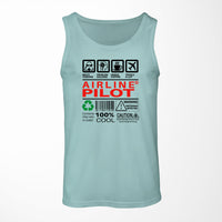 Thumbnail for Airline Pilot Label Designed Tank Tops