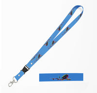 Thumbnail for Multicolor Airplane Designed Detachable Lanyard & ID Holders