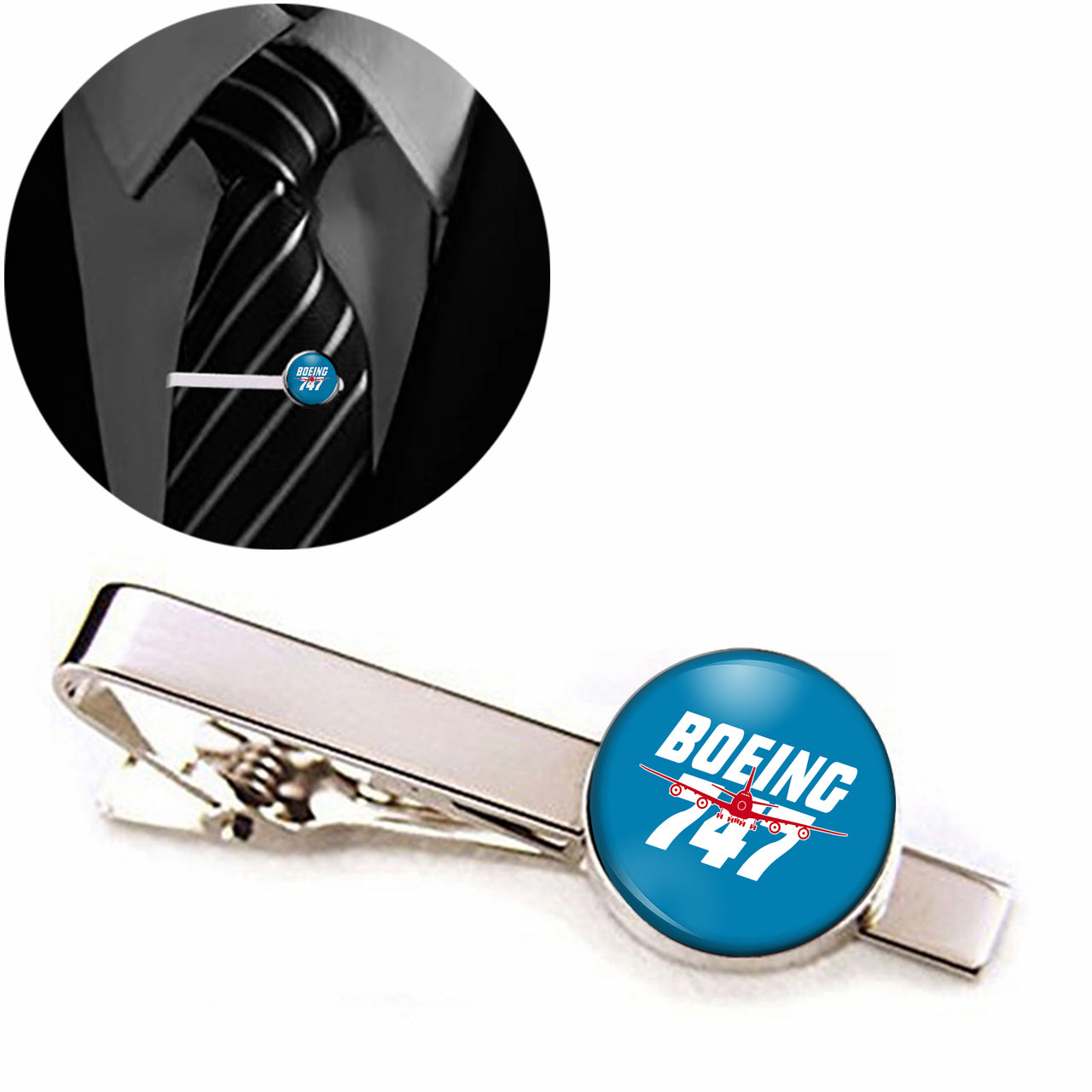 Amazing Boeing 747 Designed Tie Clips