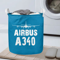 Thumbnail for Airbus A340 & Plane Designed Laundry Baskets