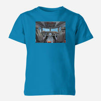Thumbnail for Embraer E190 Cockpit Designed Children T-Shirts