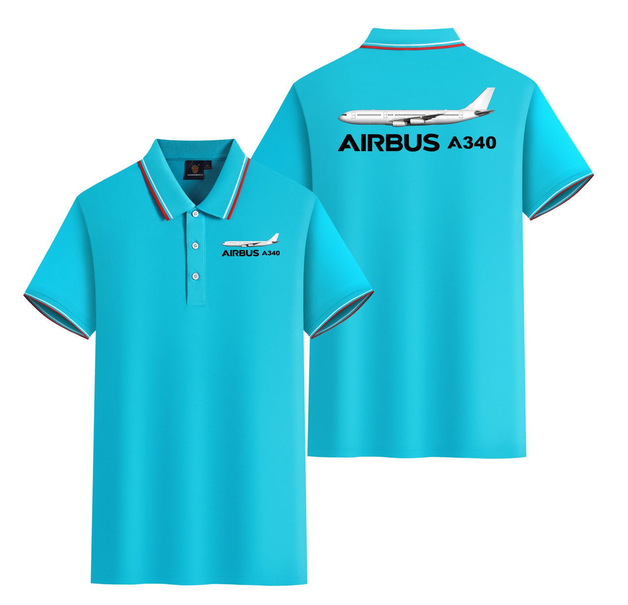 The Airbus A340 Designed Stylish Polo T-Shirts (Double-Side)