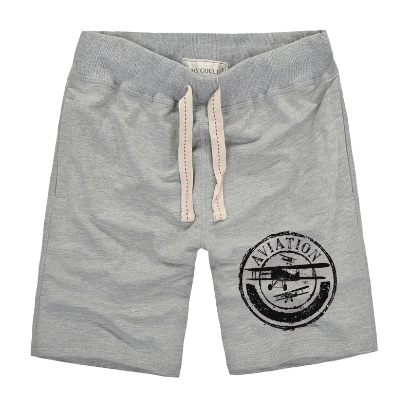 Aviation Lovers Designed Cotton Shorts