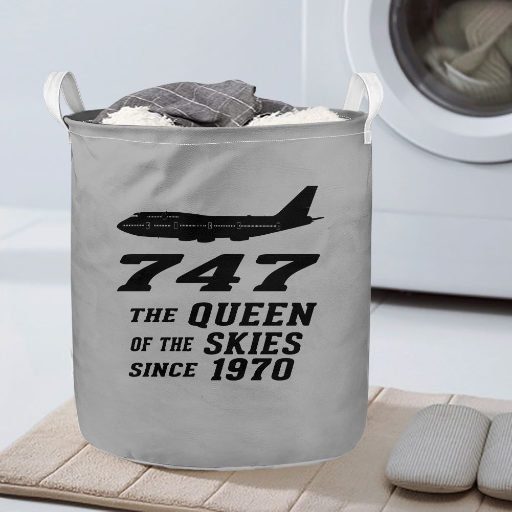 Boeing 747 - Queen of the Skies (2) Designed Laundry Baskets