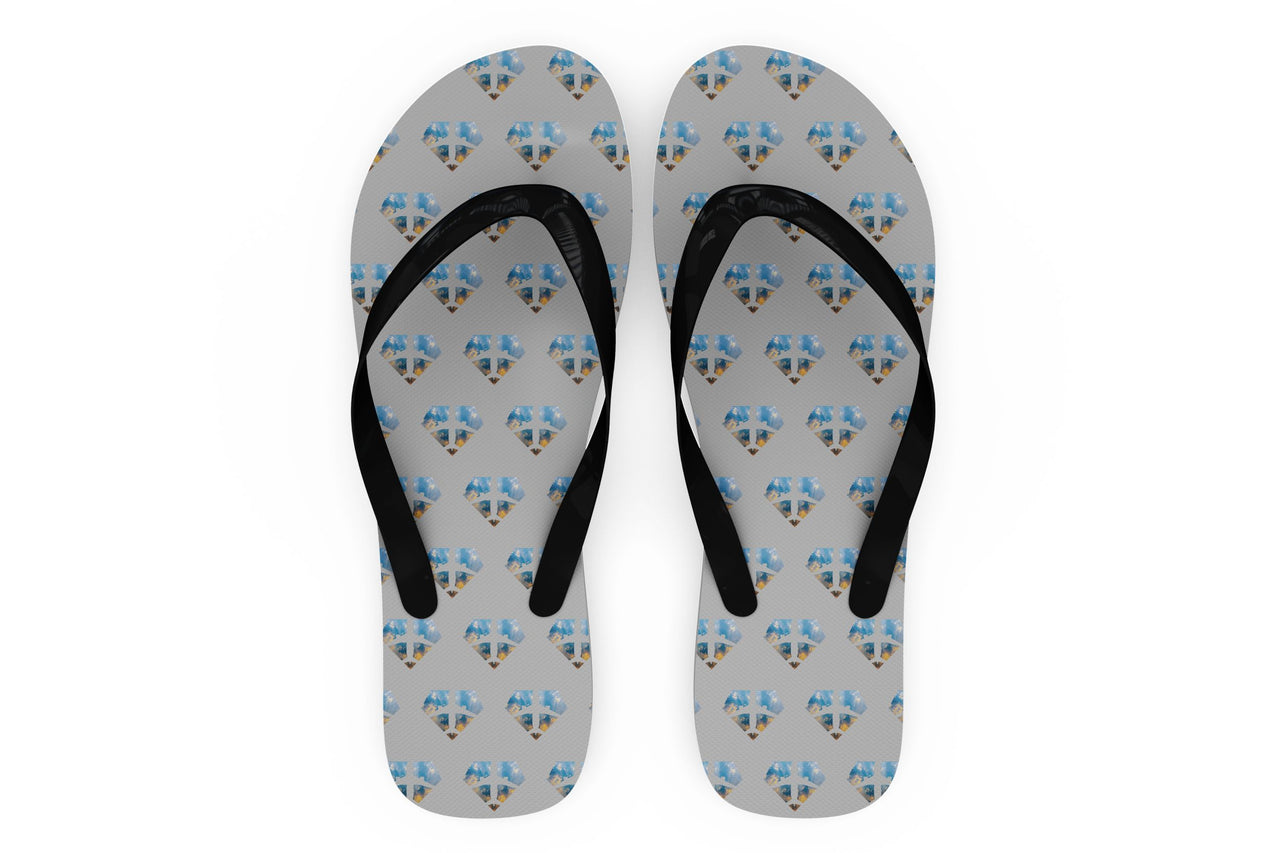 Supermen of The Skies (Sunrise) Designed Slippers (Flip Flops)