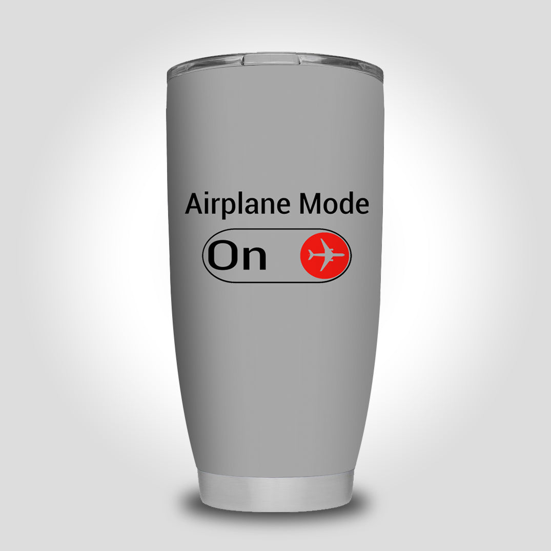 Airplane Mode On Designed Tumbler Travel Mugs