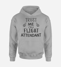 Thumbnail for Trust Me I'm a Flight Attendant Designed Hoodies