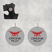 Thumbnail for Drone Pilot Designed Wooden Drop Earrings
