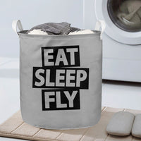 Thumbnail for Eat Sleep Fly Designed Laundry Baskets