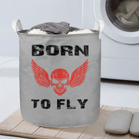 Thumbnail for Born To Fly SKELETON Designed Laundry Baskets