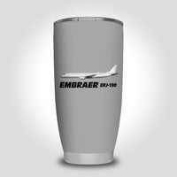 Thumbnail for The Embraer ERJ-190 Designed Tumbler Travel Mugs