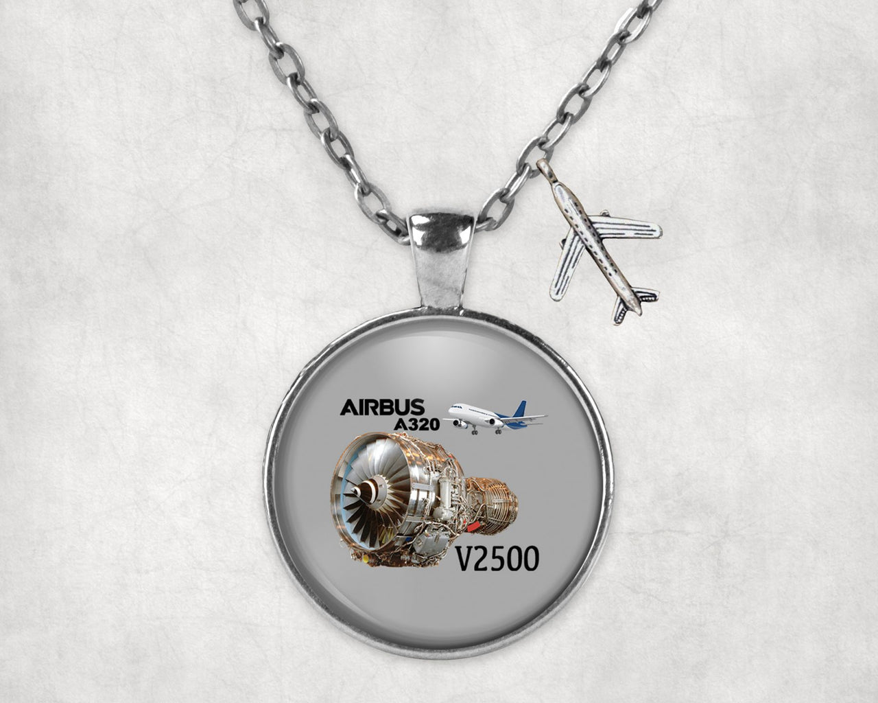 Airbus A320 & V2500 Engine Designed Necklaces