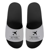 Thumbnail for I Love The Smell Of Jet Fuel In The Morning Designed Sport Slippers