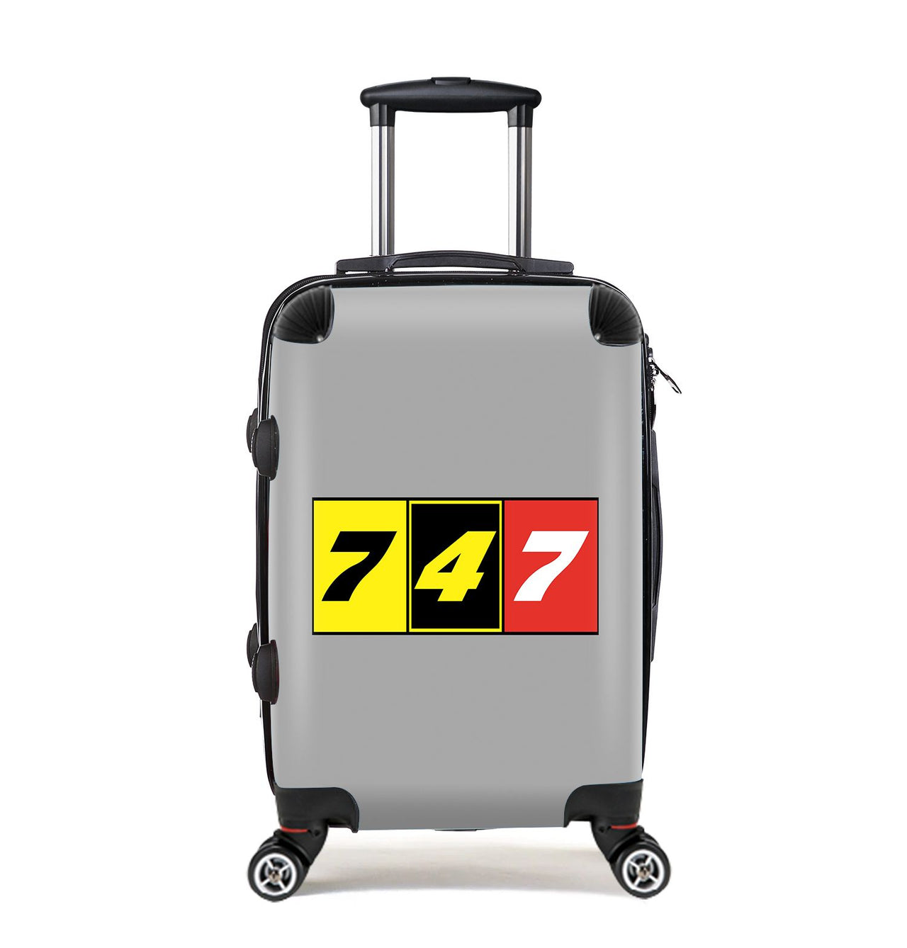 Flat Colourful 747 Designed Cabin Size Luggages