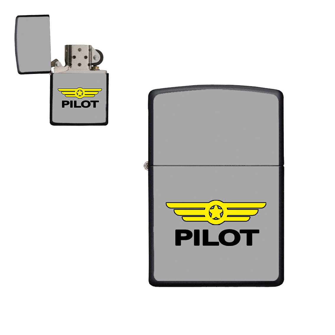 Pilot & Badge Designed Metal Lighters