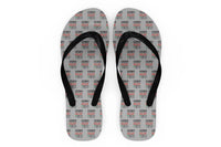 Thumbnail for Airline Pilot Label Designed Slippers (Flip Flops)
