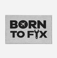 Thumbnail for Born To Fix Airplanes Designed Door Mats
