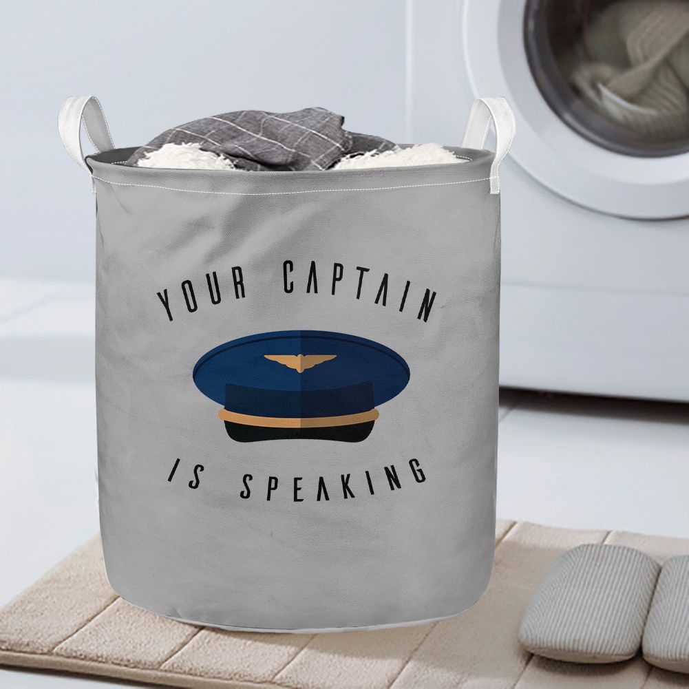 Your Captain Is Speaking Designed Laundry Baskets