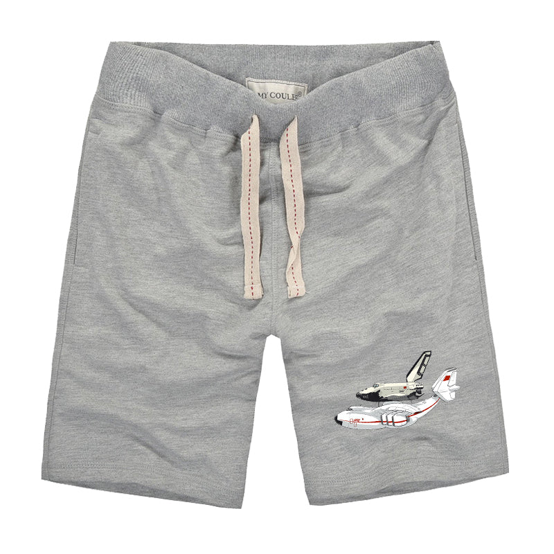 Buran & An-225 Designed Cotton Shorts