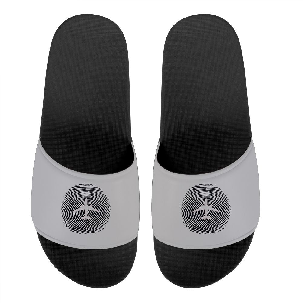 Aviation Finger Print Designed Sport Slippers